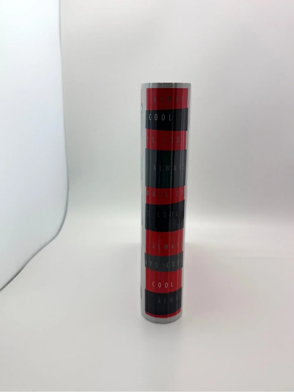 Coca Cola Polar Bear Binder in Red & Black Stripes 1996